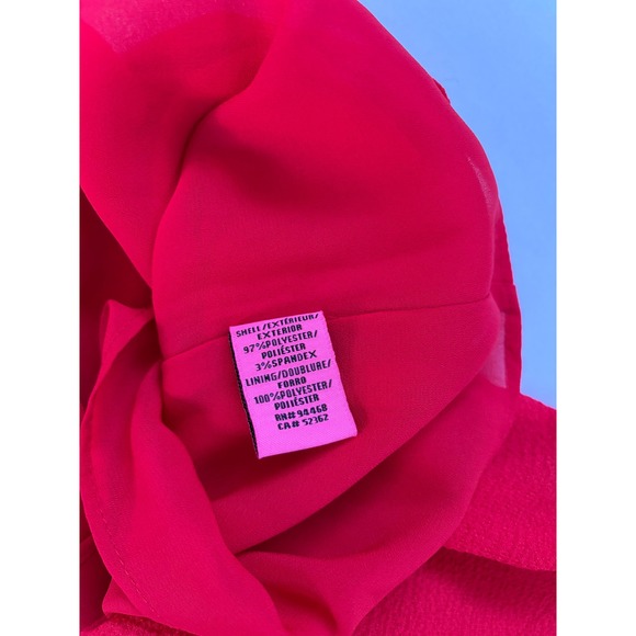 Betsey Johnson Red Flutter Sleeve Square Neck Mini Sheath Dress Size 4 NWT - Picture 8 of 14